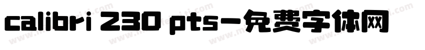 calibri 230 pts字体转换
